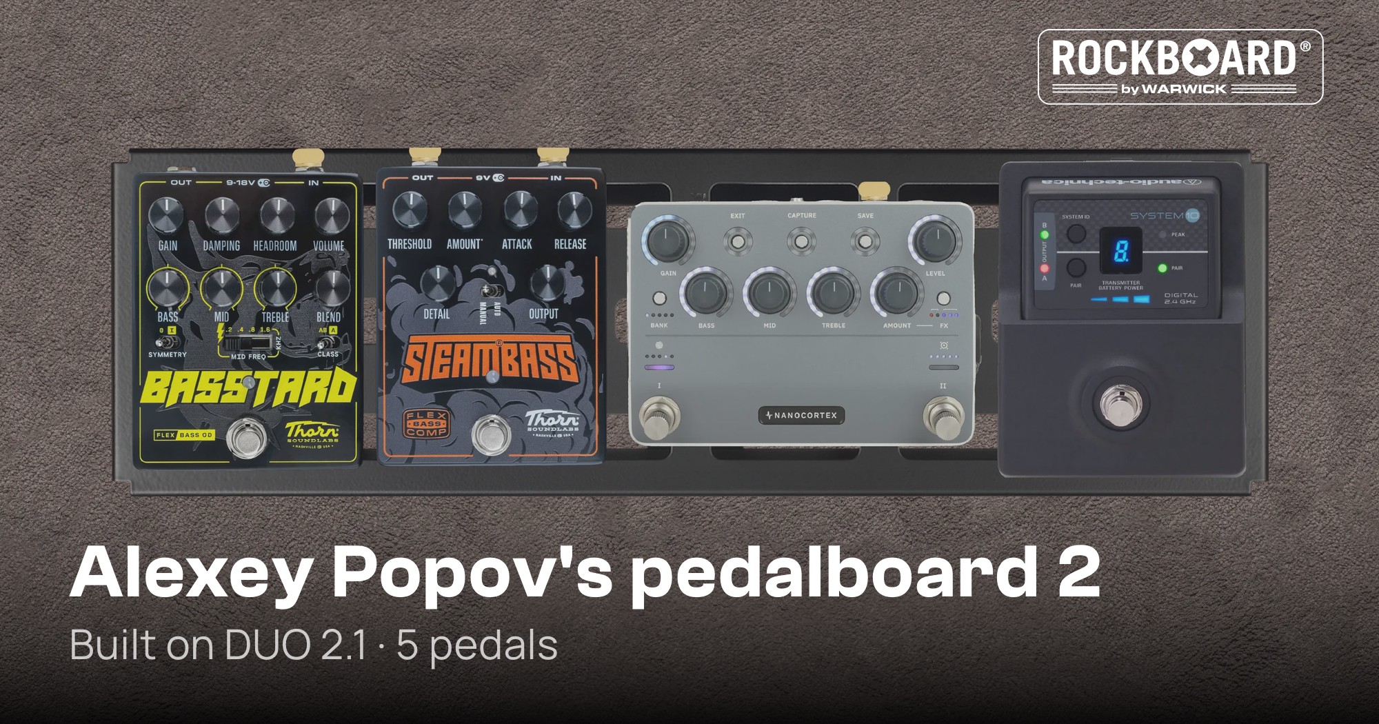 Alexey Popov's pedalboard 2 | RockBoard